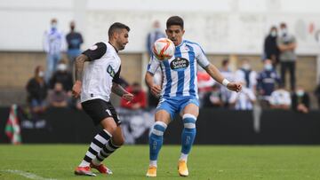 Víctor García jugó y perdió en Irún con el Deportivo de la Coruña.