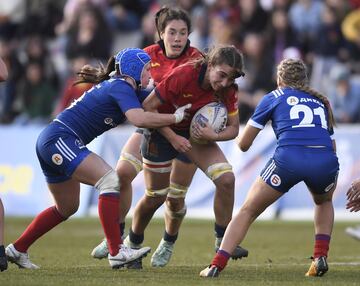 Imágenes de la semifinal del Campeonato de Europa de rugby femenino disputada en el Estadio Central de la Universidad Complutense entre la selección española, dirigida por José Antonio Barrio, y la selección rusa.

