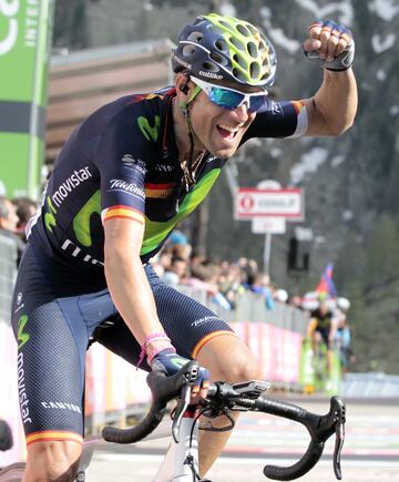 El ciclista murciano consiguió subir al podio como tercero en 2016.  