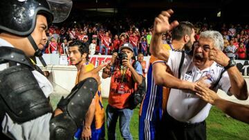 La airada reacción de Ferretti y Gignac a la pelea en la tribuna