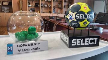 Imagen previa al sorteo de las eliminatorias de cuarta ronda de la Copa del Rey de Balonmano.