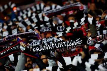 Aficionados del Eintracht de Frankfurt.