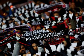 Aficionados del Eintracht de Frankfurt.