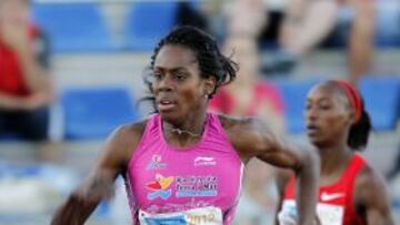 Aauri Bokesa, durante el mitin celebrado en Moratalaz.