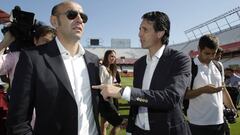 Monchi alongside Unai Emery