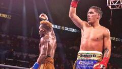 Jermell Charlo y Brian Casta&ntilde;o, tras su primer combate.