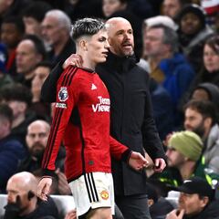 Garnacho carga con sus ‘likes’ contra Ten Hag