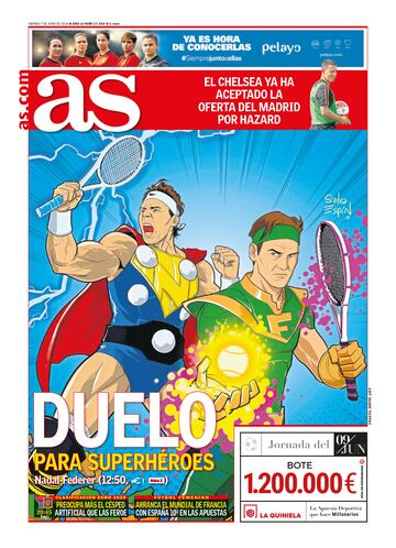 Rafa Nadal a través de las portadas de As