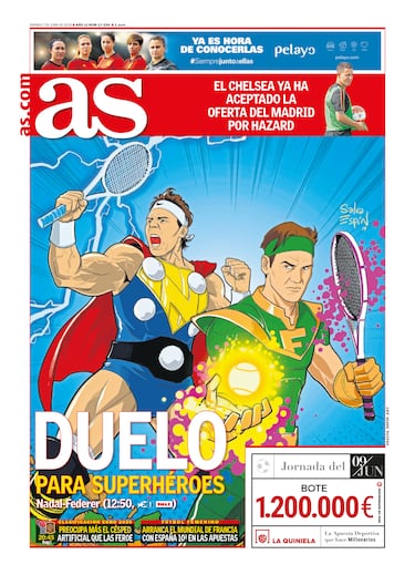Rafa Nadal a través de las portadas de As