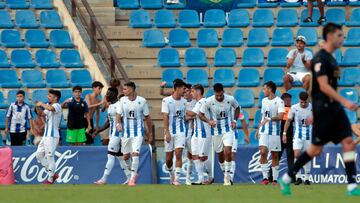 Alvarito celebra el gol contra el Alavés.