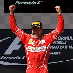 Las imágenes de la victoria de Vettel en Hungría