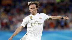 Luka Modric, centrocampista croata del Real Madrid, en el amistoso de agosto contra el Roma.