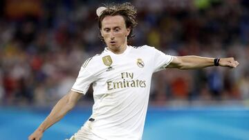 Luka Modric, centrocampista croata del Real Madrid, en el amistoso de agosto contra el Roma.