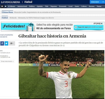 Así reaccionaron los medios al histórico triunfo de Gibraltar