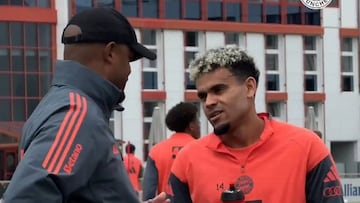 Luis Díaz y su primera charla con Vincent Kompany, entrenador del Bayern