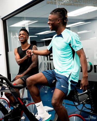 Camavinga y Vinicius entrenan juntos en las instalaciones del equipo de la MLS, Los Angeles Galaxy. 