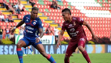 Partido de Liga BetPlay entre Deportes Tolima y Deportivo Pasto.