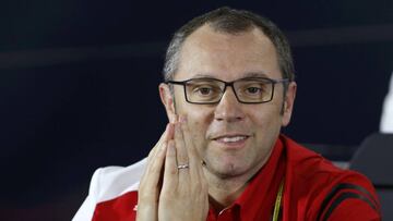 Ferrari Formula One team principal Stefano Domenicali attends a news conference after the second practice session of the Australian F1 Grand Prix in Melbourne March 14, 2014. REUTERS/Brandon Malone (AUSTRALIA  - Tags: SPORT MOTORSPORT F1)  