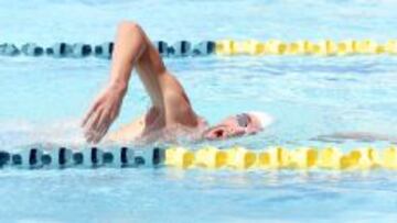 El estadounidense Michael Phelps durante su reaparición del pasado mes de abril.