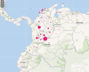 Mapa de casos y muertes por coronavirus por departamentos en Colombia: hoy, 26 de septiembre