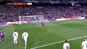 El Panenka de Luis Suárez en el 0-3 que silenció al Bernabéu