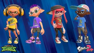 Las Tortugas Ninja estarán en el próximo Splatfest de Splatoon 2