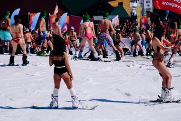 Descenso en bikini y bañador, tanto en esquí como en snowboard, de 1.761 personas.