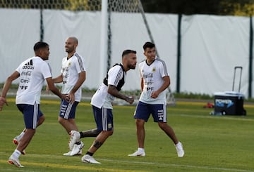 Entrenamiento de Argentina pensando en Croacia