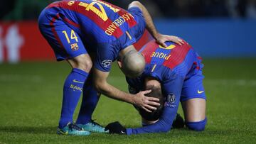 Piqué en el suelo.