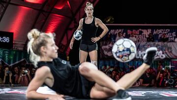 Dos chilenos buscan la final del mundial de fútbol freestyle