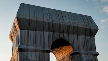 El nuevo aspecto del Arco del Triunfo de Par¨ªs: ?por qu¨¦ est¨¢ cubierto?