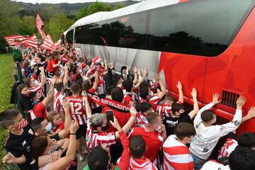 Así despidieron a los jugadores del Athletic en Lezama