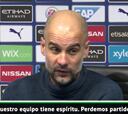 Guardiola defiende su estilo de juego a pesar de estar tercero