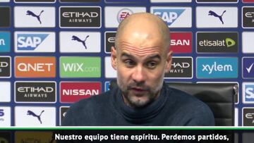 Guardiola defiende su estilo de juego a pesar de estar tercero