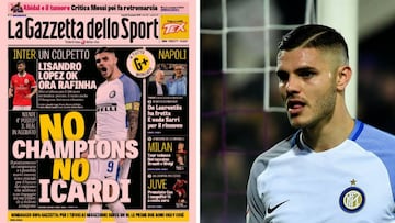 El delantero argentino del Inter de Mil&aacute;n, Mauro Icardi, en la &oacute;rbita del Real Madrid.