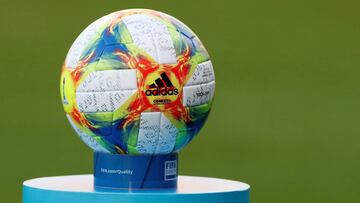 Soccer Football - Women&#039;s World Cup - Group A - Norway v Nigeria - Stade Auguste-Delaune, Reims, France - June 8, 2019  General view of the match ball before the match   REUTERS/Christian Hartmann