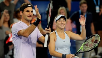 Federer y Bencic llevan a Suiza a la final de la Copa Hopman