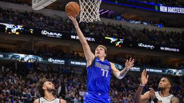 Luka Doncic, durante el partido de la NBA entre los Dallas Mavericks y los San Antonio Spurs