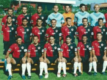 Uniforme del Atlas a principios de la década pasada.
