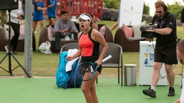 María Camila Osorio celebrando