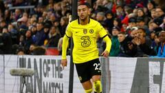 Soccer Football - Premier League - Crystal Palace v Chelsea - Selhurst Park, London, Britain - February 19, 2022 Chelsea&#039;s Hakim Ziyech celebrates scoring their first goal Action Images via Reuters/Andrew Boyers EDITORIAL USE ONLY. No use with unauth