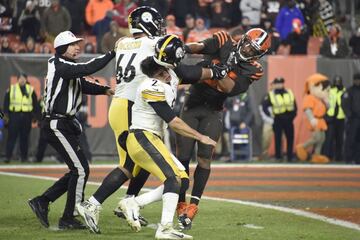 La NFL se quedó en estado de shock tras la agresión de Myles Garrett a Mason Rudolph durante el partido entre los Browns y los Steelers, disputado en Cleveland. Garrett arrancó el casco de protección a Rudolph y le golpeó con él en la cabeza. Se espera un castigo ejemplar, aunque no existen antecedentes en los que basarse.