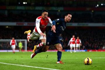 Alexis Sánchez se llevó los abrazos y los aplausos en la nueva victoria del Arsenal ante el Southampton. 