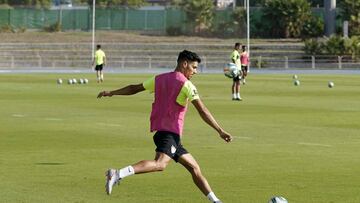 ENTRENAMIENTO DEL MALAGA CF, ANTO&Ntilde;&Iacute;N