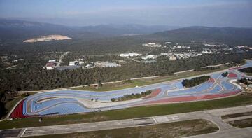 Vista aérea del circuto de Paul Ricard.