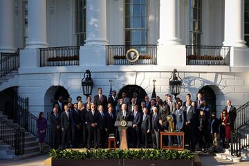 Así fue la visita de los Bucks a la Casa Blanca