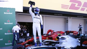 Valtteri Bottas (Mercedes W10), ganador del GP de Japón de F1 2019 en Suzuka.