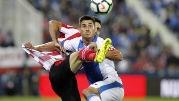 Gabriel, en el transcurso de un partido de Liga ante el Athletic.