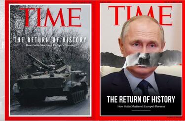 La portada falsa de Putin y Hitler que corre por la Red: Desmentida por los expertos