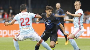 Enzo Zidane, en el partido contra el Celta.